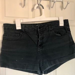 Black Jean shorts